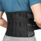 FREETOO Ceinture lombaire support lombaire pour le dos Aide à la taille pour soulager les douleurs dorsales et prévenir les dommages Unisexe Negr (XXL (taille 130-170cm), Noir-6 Os)