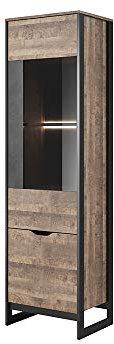 Tendencio Vitrine Industrielle 1 Porte ARDAN