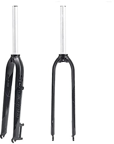 BUCKLOS 【US-Stock 26/27.5/29” Mountain Bike Rigid Forks, 1-1/8” Straight MTB Rigid Fork Disc Brake, Superlight Aluminum Alloy Bicycle Rigid Fork fit BMX MTB Road Bike