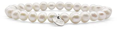 KARDINAL WEIST Zuchtperlen Armband, Süßwasser Perle potatoe, Edelstein Schmuck für Damen, Schönheit - Kraft - Stärke
