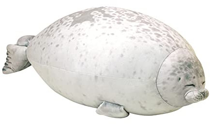 Siegel Plüschtier,60cm Siegel Kuscheltie Tier Kissen Niedliche Tier Puppe Flauschiges Stofftier,Niedliche Cartoon Robbe Kissen Gefüllt Plüsch Plüschtier Umarmungskissen Plüschkissen Spielzeug Geschenk