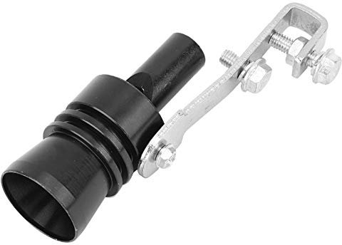 Boquilla de Escape Ruido Ancho Silbato, Silbato de Sonido Turbo de Aleación de Aluminio para Silbato de Escape, Tubo de Escape de Silbato de Sonido Turbo de Automóvil, TC-XL Aplicable(negro)