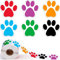 MaoNativey 1Rollen / 500pcs Bunte Pfotenabdruck Aufklebe, Bunte Pfoten Fußabdruck Aufkleber Hundepfoten Etiketten Aufkleber Pfotenabdruck für Scrapbook Craft Labels Wandtattoos Dekoration