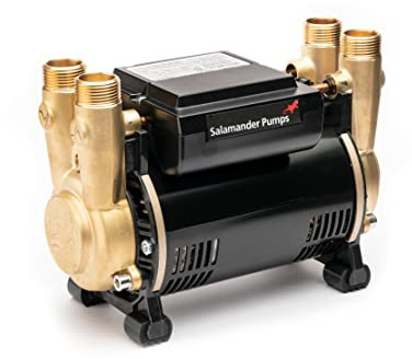 Salamander Pumps - CT Force 30PT Brass Impeller Pump - 3.0 Bar Pressure - Twin End - Suitable for Positive, Gravity Fed Systems Only - 5 Year Warranty