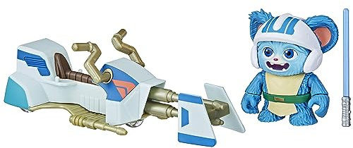 Star Wars Figurine Nubs et véhicule Speeder Bike à l'échelle 10 cm, Jouets préscolaires Star Wars pour Filles et garçons, dès 3 Ans