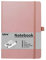 Mlife A5 Journal Notizbuch, 192 Seiten, Hardcover mit elastischem Verschlussband und Falttasche(Rosa)