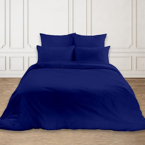 Rohi Easy Care plain Super King Duvet Cover Set – Soft & Breathable Duck Egg Bedding Set – Button Closure – Anti Allergy Quilt Cover with Pillowcases (Super King, Duck Egg)