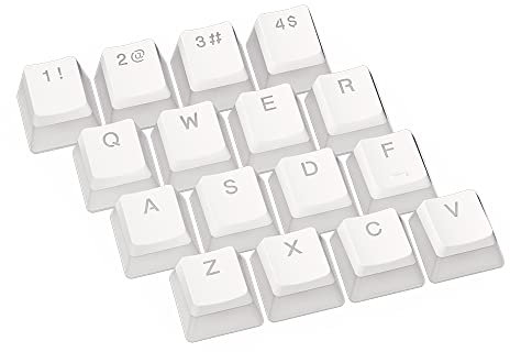 ENDORFY PBT Pudding Onyx White Keycaps, Doppelte Einspritztechnik, Breite Tastaturkompatibilität, Geräuschdämpfende Gummi-O-Ringe im Lieferumfang enthalten, US ANSI-Layout, EY0E003