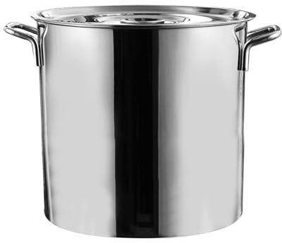AIZYR Tanque De Almacenamiento De Acero Inoxidable Olla De Sopa con Fondo Grueso Y Tapa, Cubo De Arroz Multifuncional Cocina Doméstica Utensilios De Cocina De Gran Capacidad,6L