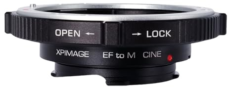 XPIMAGE Anello adattatore per obiettivo compatibile con obiettivo Canon EOS EF su fotocamera Leica M