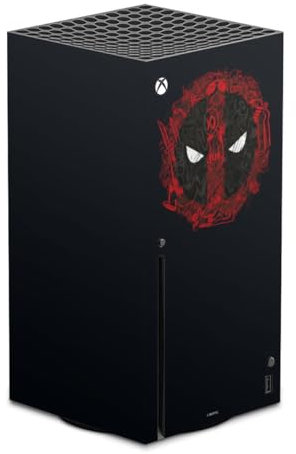 Skin Compatibile con Microsoft Xbox Series X Pellicola Adesivi Marvel Deadpool Logo