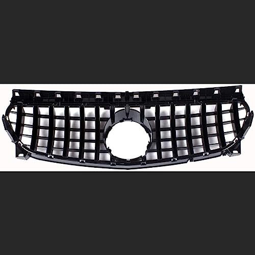 Front- & Kühlergrille für Mercedes CLA Class W117 C117 CLA200 220 CLA260 300 2014-2018,Vorne Kapuze Mittelnetz Grilles,Auto Kühlergrill Außendekorationszubehör,A/Black