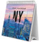 Calendario sobremesa 2025 Nueva York - Calendario 2025: base resistente | Calendario mesa 2025, Planificador mensual: con espacio para anotar y vista mensual global