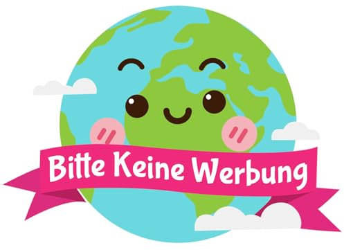 2 Stück Keine Werbung Aufkleber Briefkastenaufkleber selbstklebend Bitte Keine Werbung Sticker für den Briefkasten Klebeschild gegen Werbung