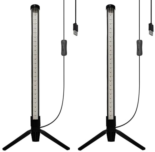 Schwarzlicht Röhre, Schwarzlichtlampe 2 Stück, 41cm 10W UV Licht, USB Schwarzlicht LED, 395-405nm UV Lampe, Schwarzlicht Strahler für Party Gadgets, Schwarzlicht Deko, Disco, Club, Bar