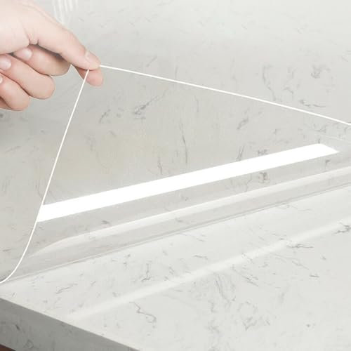 Besttoolifes Rouleau de film en plastique transparent autocollant pour livre de cuisine - 60 cm x 300 cm - Film de protection mural transparent en vinyle - Autocollants imperméables pour meubles
