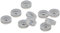 HYROOY 10 x Ohrring Kissen Komfort Pads für Clip On Ohrringe Anti Schmerzen Silikon Ohrring Ring Kissen Silikon Ohrring Zubehör Silikon