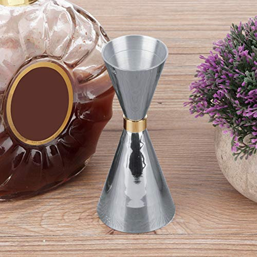 304 Stainless Steel Japanese Jigger Measuring Cup | Black Plated Cone Shape | 30ml & 60ml Double Shot Pourer | Precision Alcohol Measure Tool