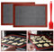 2 Pcs Silicone Mat Baking, Reusable Baking Sheet Liners, Perforated Baking Mat, Silicone Baking Sheets with Silicone Oil Brush, for Cookies, Macarons, Bread and Pastry (15.7X11.8)