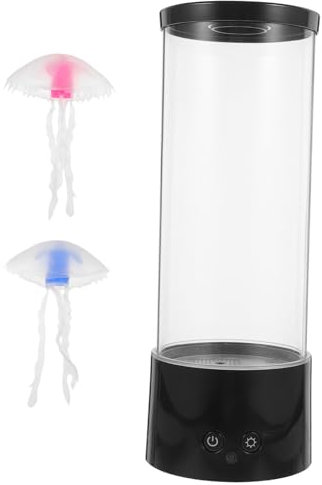 LED Quallen Nachtlampe mit Fernbedienung 1 Satz Schwarz Abs