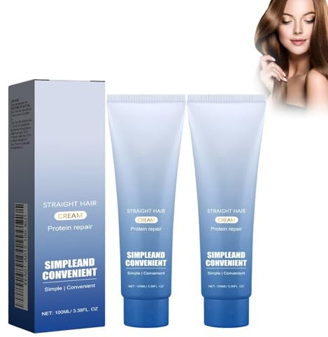 Glättungscreme, Protein-Korrekturcreme, Silk & Gloss Pflegende Haarcreme, Für lockiges und trockenes Haar