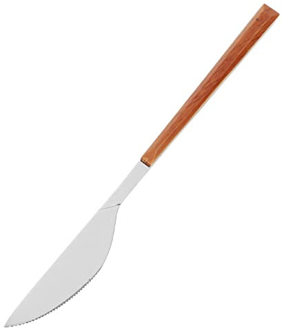 OUNONA Coltello Da Bistecca Inossidabile Posate Da Bistecca Portatili Di Legno