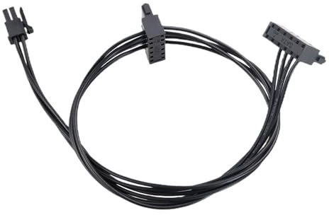 UMXJEXU Cable de alimentación for Placa Base, Interfaz pequeña de 4 Pines a Dos SATA SSD, 45 cm, Mini, 4 Pines, 2 SATA