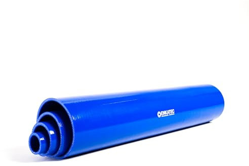 ENKATEC® 500 mm tubo in silicone per aria di carica, tubo del radiatore ID 8-114 mm, dimensioni a scelta, colore: blu, diametro interno: 51 mm