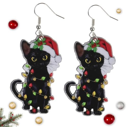 Weihnachtsohrringe Damen, Weihnachten Ohrringe, Kreativ Weihnachten Ohrring, Weihnachts Hängend Ohrring, Weihnachtsgeschenke für Kinder und Erwachsene