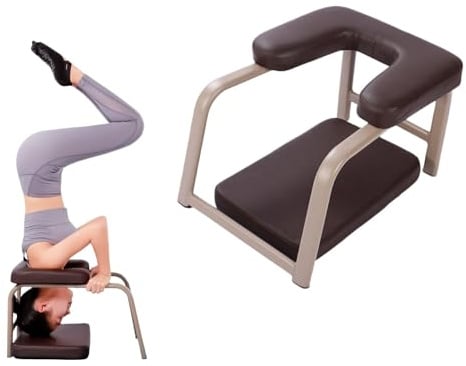 Taburete de yoga for parada de cabeza, acolchado boca abajo for fitness en interiores, silla de inversión de yoga, for entrenamiento de fuerza y ​​equilibrio.(Color1)
