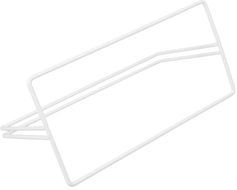 KJHBV Soporte Divisor de Pantalla Clip Práctico y Funcional Diseño de Rejilla para Escritorio de Hierro Blanco para Oficina y Diversas Ocasiones