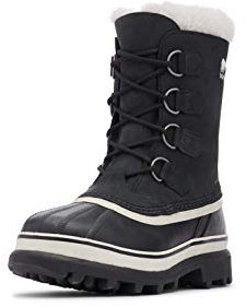 Sorel Caribou WP, Stivali da Neve Impermeabili Donna, Nero (Black/Stone), 38 EU