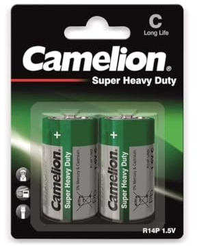 Camelion R14 Zink-Kohle Baby Batterie 2er Blister