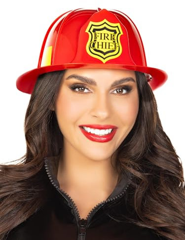 Leg Avenue Damen Fireman Headwrap, rot, One Size