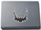 INDIGOS UG Laptop Aufkleber Horn Tribal Feuer 153mmx150mm - Laptopaufkleber selbstklebend - Notebook - Laptopfolie für Deckel