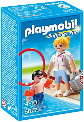 Playmobil - 6677 - Maitre Nageur avec Enfant
