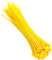 KafTon Pack of 100 Yellow Cable Zip Ties, UL Nylon, Perfect for PC, Bicycle Tie Wrap DIY Home Wire Vegetable Garden Office (100mm x 2.5mm) Yellow