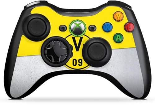 DeinDesign Skin kompatibel mit Microsoft Xbox 360 Controller Folie Sticker Offizielles Lizenzprodukt Borussia Dortmund BVB