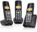 Gigaset AS350 Trio Téléphone DECT Noir