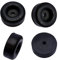 TCH Hardware 8 Pack Large Black Rubber Non Slip Feet Pads - Case Amplifier Cabinet Speaker