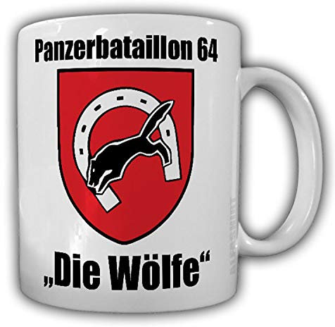 Panzerartilleriebataillon 64 PzBtl Wolfhagen Die Wölfe Pommern Tasse #32534