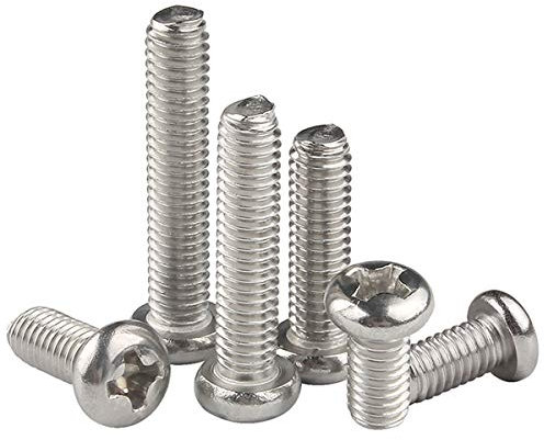 YOFASEN Vis Mécaniques En Acier Inoxydable M6, Vis Pm Résistant À La Corrosion,M6*95Mm/5Pcs