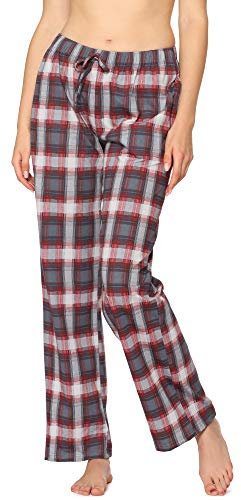 Merry Style Damen Schlafanzugshose MPP-001(Dunkelmelange/Kariert, M)