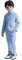 LOLANTA 3 Pièces Garçons Plaid Carreaux Costume, Blazer élégant de fête de Mariage,Ensemble Veste Pantalon Nœud Papillon(Bleu,11-12 Ans,Tag 150)
