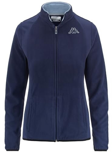 Kappa Pile da Donna Realizzato in Micro Polar. Slim Fit. VAVAUX (BlueNy-GreyColdMel, M)