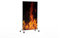 Riscaldatore a infrarossi Könighaus - 600 watt - a basso consumo = riscalda in 2 minuti - con piedini e termostato - riscaldatore mobile - look piacevole con motivo: Fiamme