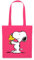 Spreadshirt Peanuts Snoopy Und Woodstock Stoffbeutel, One size, Azalea
