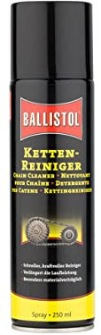 Eva Shop® Ballistol Premium Turbo Fahrrad-Kettenreiniger | Fahrradkette Kettereiniger für Ritzel, Schaltwerk und Kette | alle Fahrräder wie MTB | E-Bike | Rennrad 250ml Spray