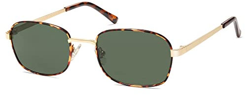 SOJOS Polarisiert Sonnenbrille Damen Herren Retro Rechteckig Vintage Schmal Quadratisch Sonnenbrillen SJ1177