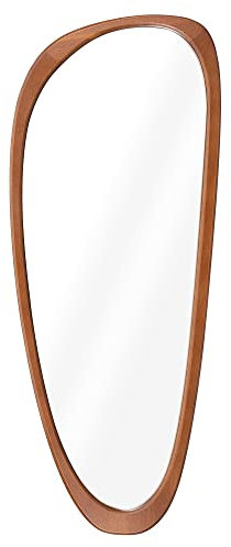 Navaris Specchio da Parete Asimmetrico - Specchiera Vintage per Casa e Negozio - Specchio Decorativo Salotto - Specchio Lungo da Parete in Orizzontale o Verticale